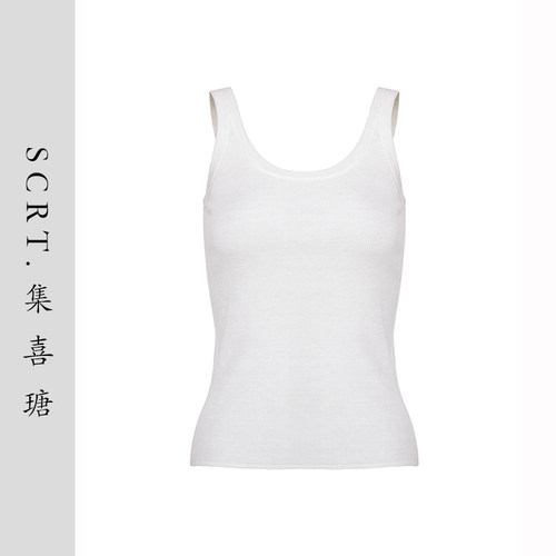 SCRT集喜瑭羊毛吊带背心上衣WD002
