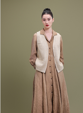 SCRT集喜瑭植物编织马甲SFW12354