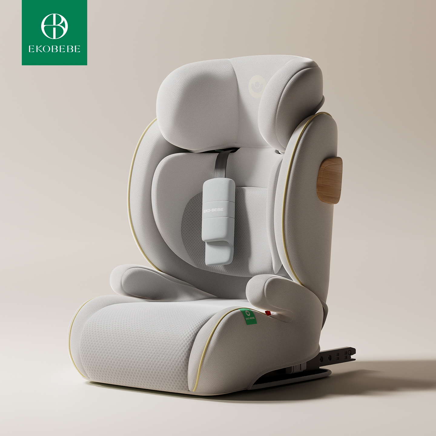 ekobebe大童安全座椅3岁以上儿童增高垫汽车用简易车载便携式坐垫