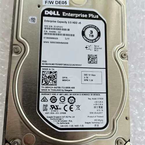 议价DELL SC康贝 3T SAS储存硬碟7.2K