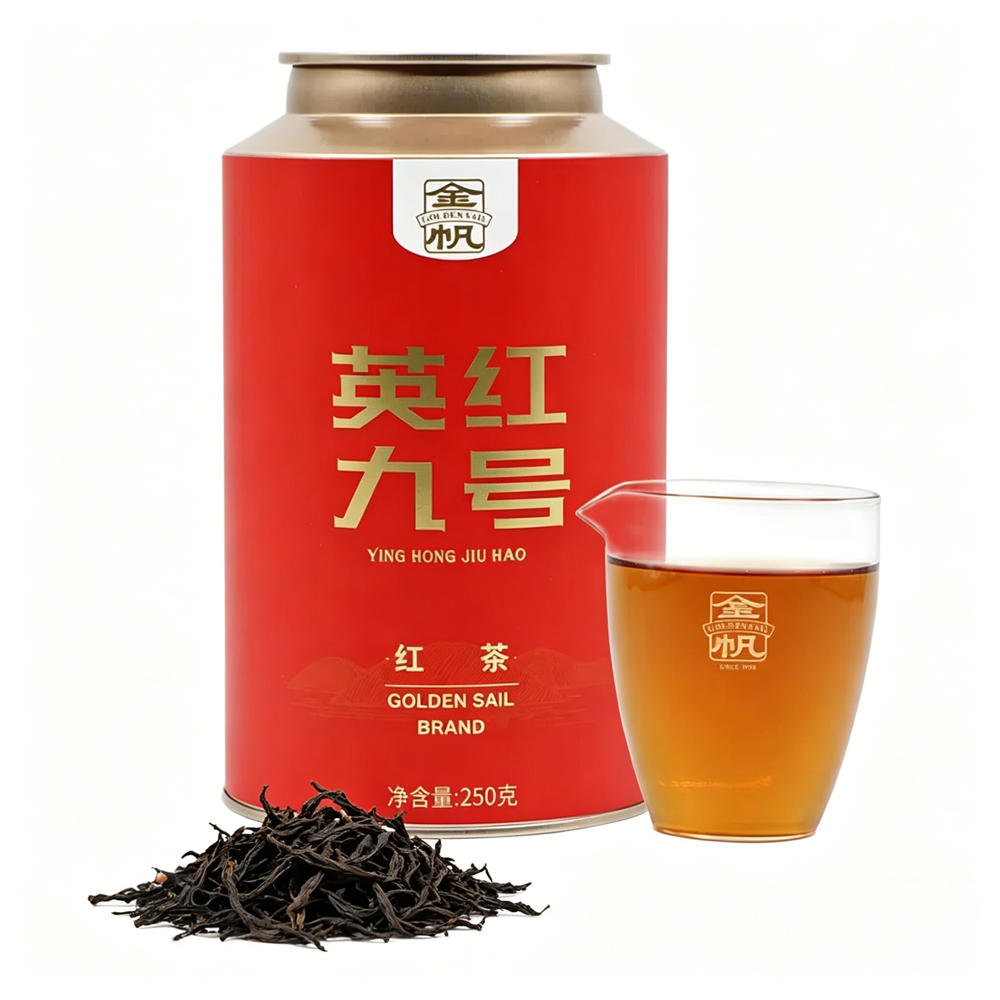金帆牌英红九号250克特级英德红茶新茶花果蜜香耐泡春茶茶叶送礼
