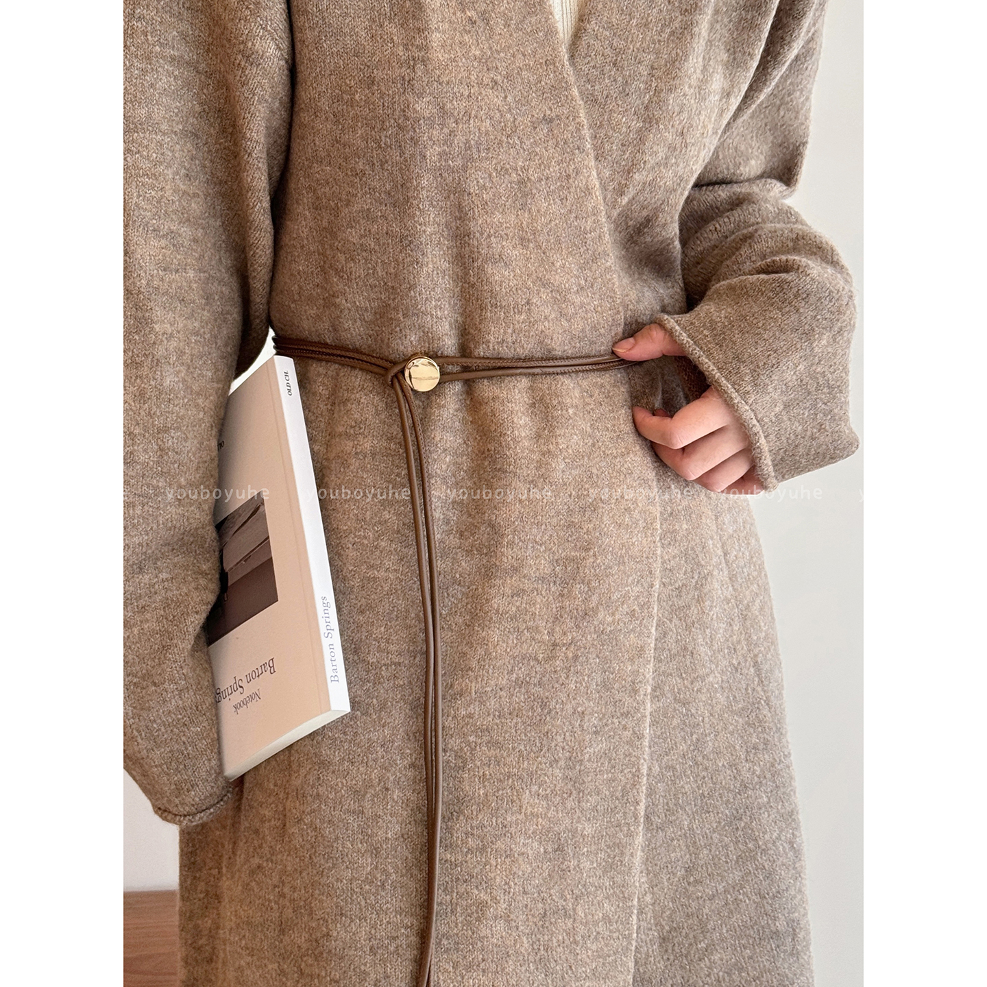 高级感软皮可调节配裙子细腰带女