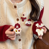 甜趣乐园 可爱兔子小狗胸针女冬日配大衣毛衣胸花百搭高级感配饰