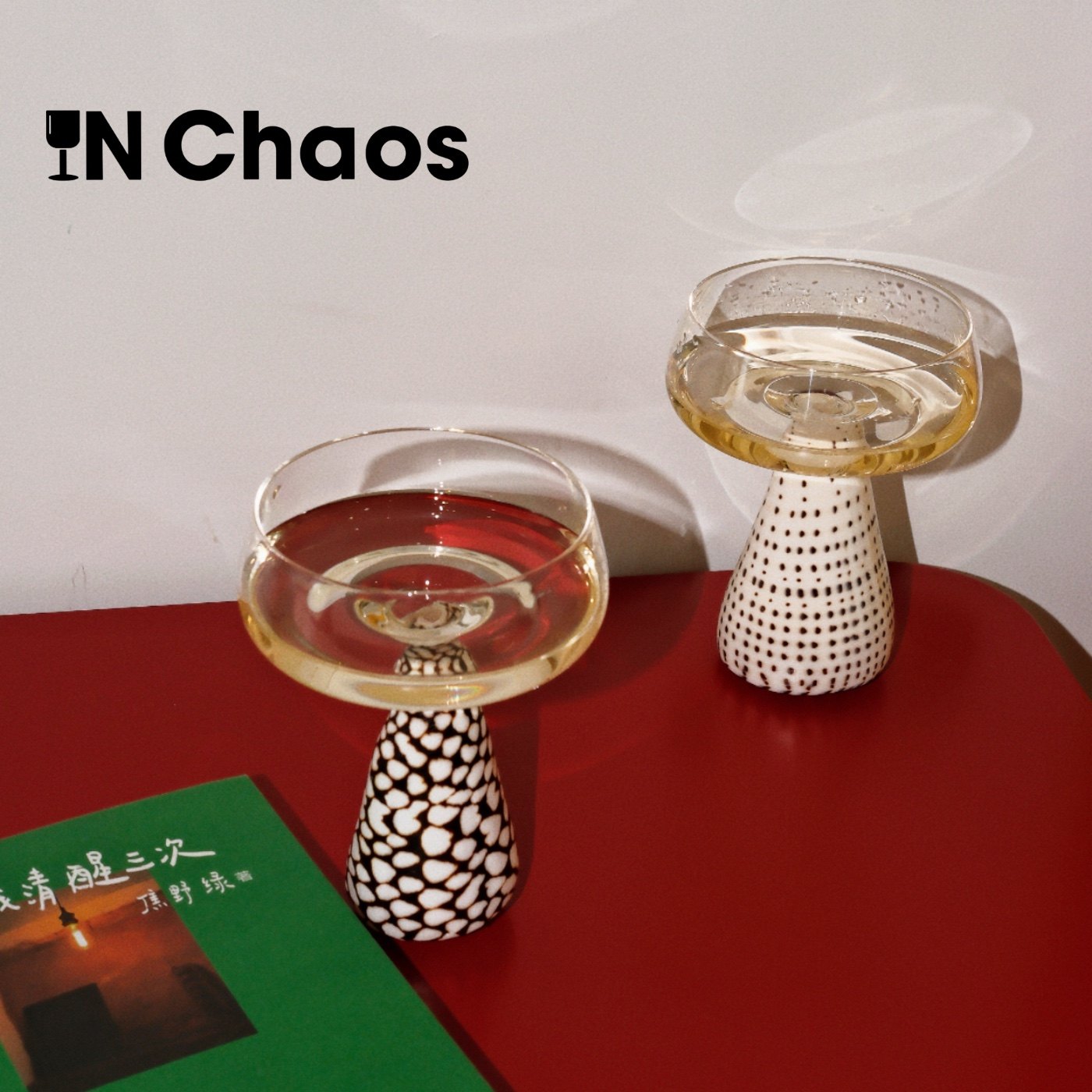 IN Chaos手工工艺品创意礼物天然海螺酒杯果汁杯玻璃甜品杯香槟杯