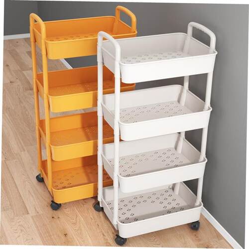 Kitchen storage rack bathroom Shelf Trolley iron shelves
