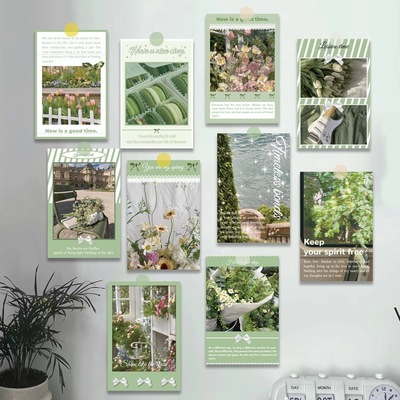 30张绿色清新INS氛围感风景墙贴