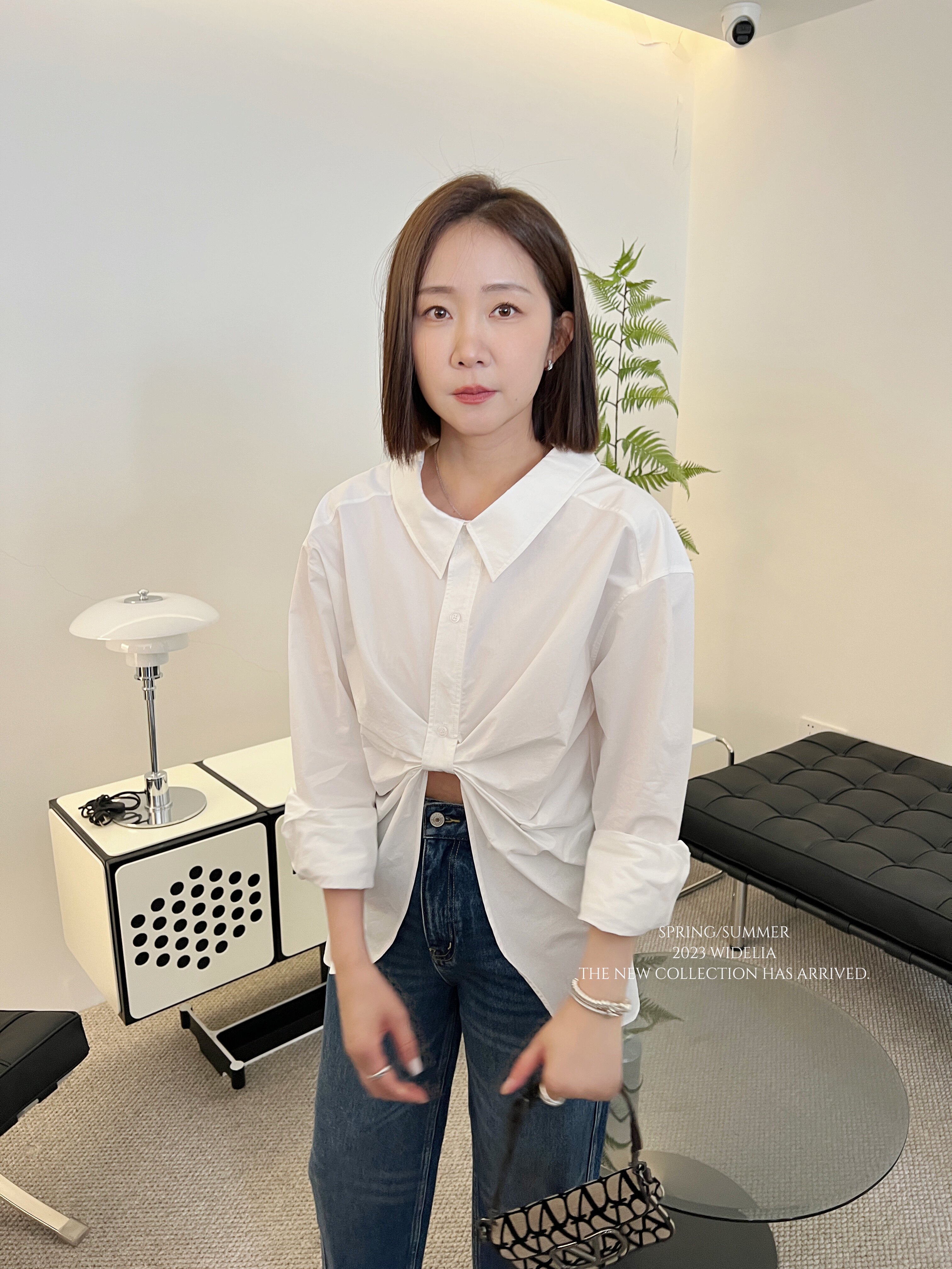 widelia十三行老板娘2023早秋新款小众个性设计感衬衫9017