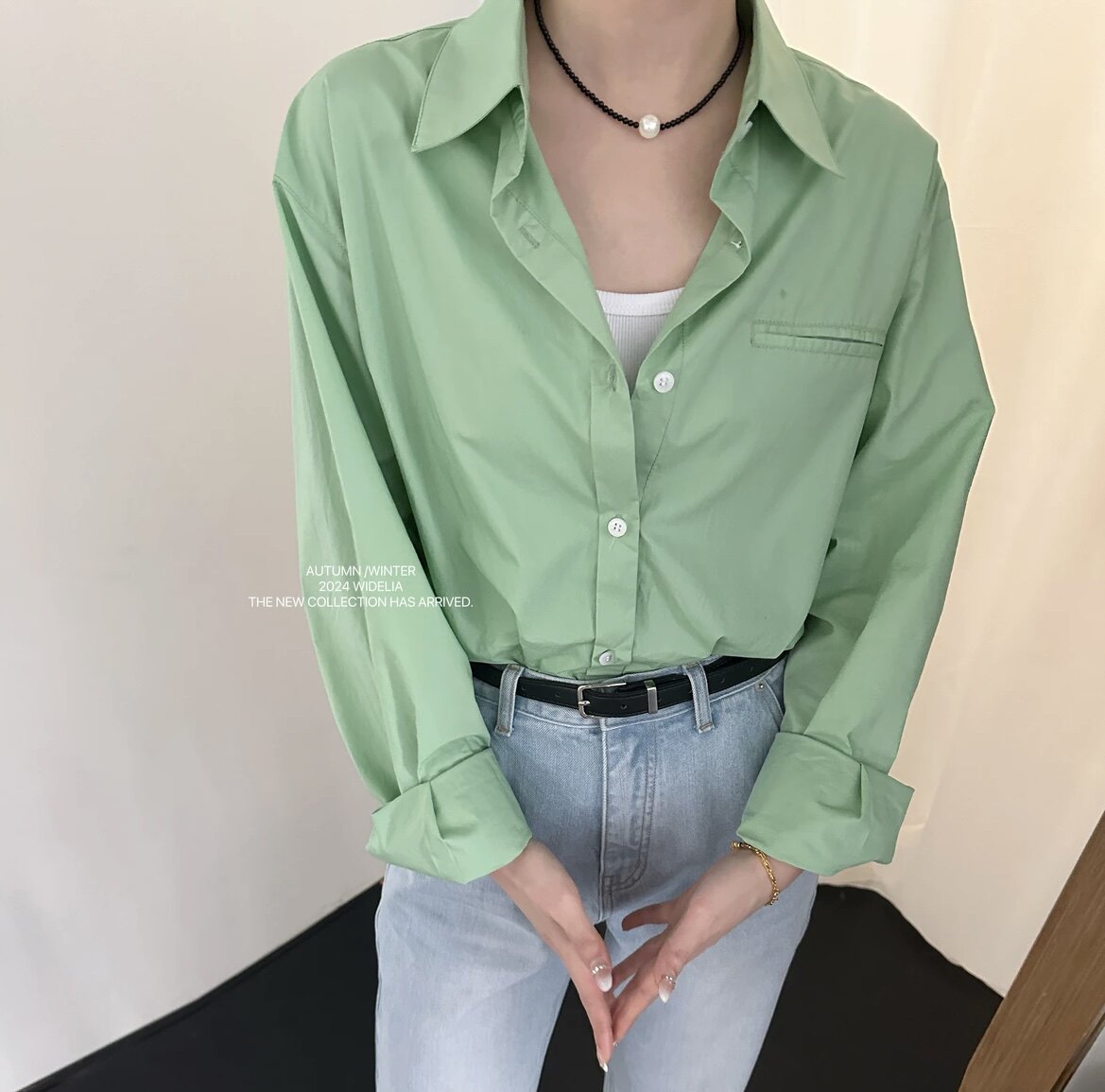 Widelia 十三行老板娘春衬衫