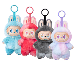 POPMART泡泡玛特 labubu前方高能坐坐派对搪胶毛绒公仔盲盒挂件