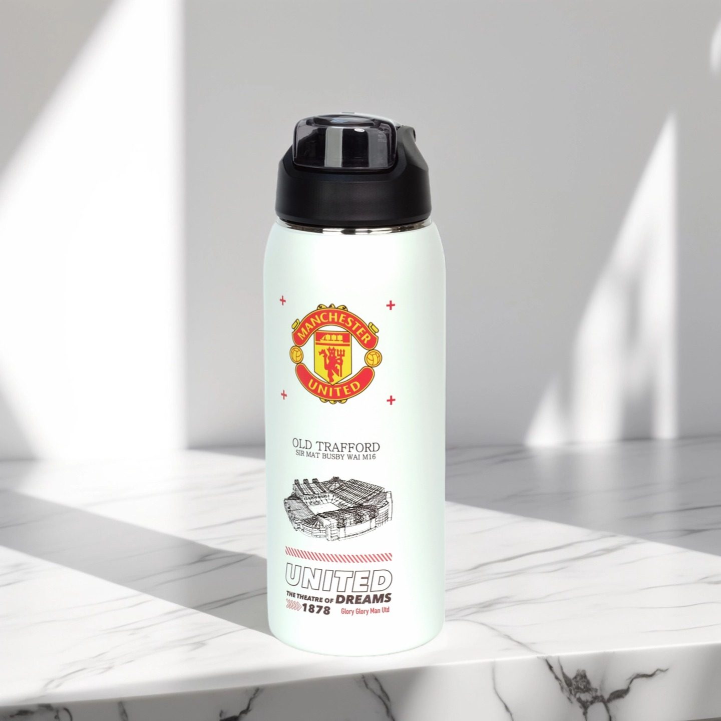 足球运动水杯316不锈钢内胆学生保温杯足球周边纪念礼物曼联周边