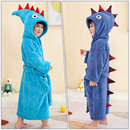 儿童浴巾浴袍带帽斗篷游泳洗澡比棉吸水速干毛巾a类男孩专用可穿