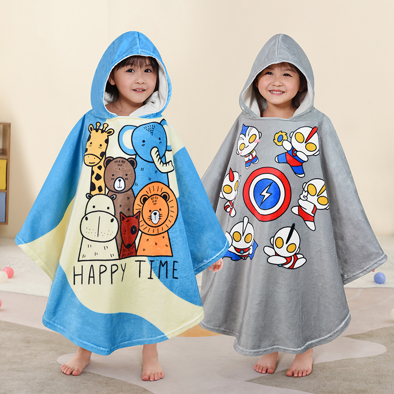 儿童浴巾斗篷浴袍吸水a类新款