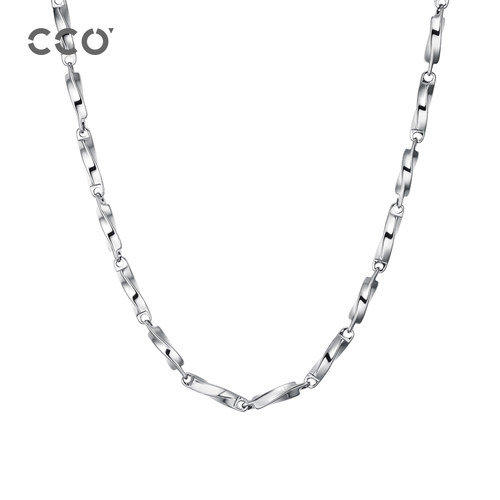 CCO莫比乌斯项链男嘻哈个性素链小众设计锁骨链男送男友赵让同款