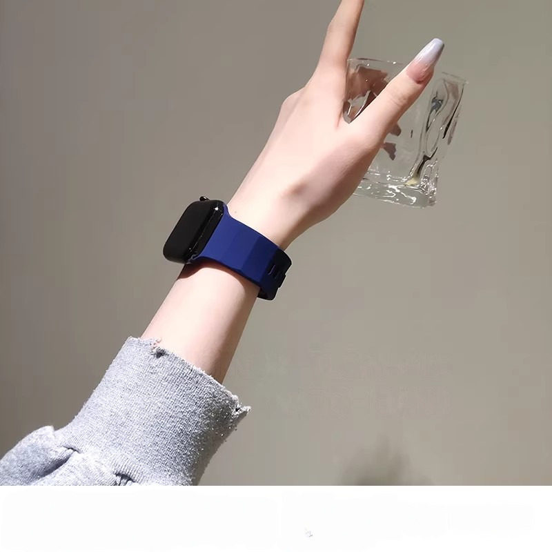适用苹果手表液态硅胶表带图片