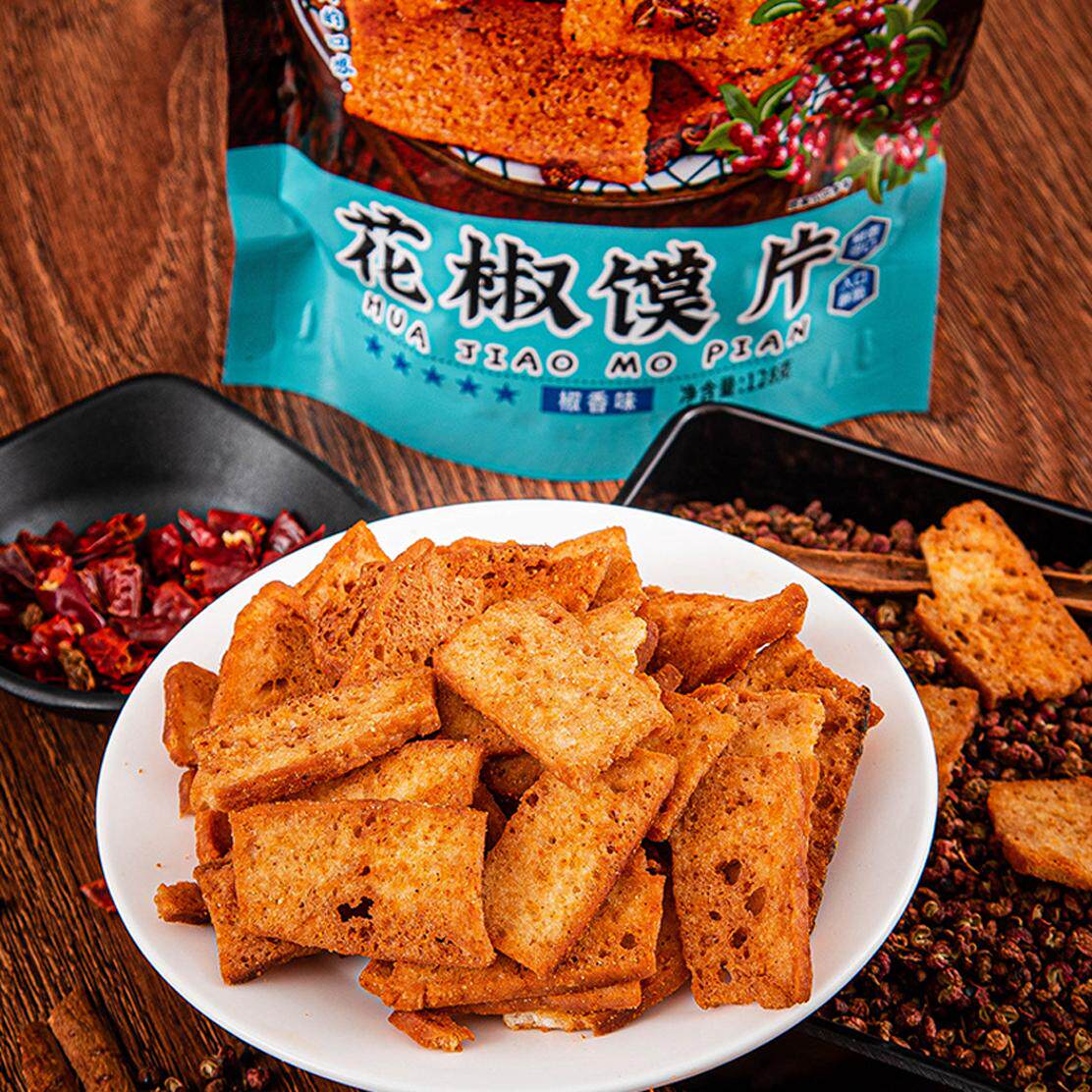 花椒馍片卧龙小诸葛烤馍片花椒馍干麻辣馍片非油炸椒香烤馒头片
