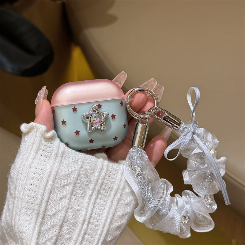 奢华钻星星适用苹果airpods4代耳机保护套Airpods5新3代pro2/AirpodsPro3耳机壳无线蓝牙二代三代女
