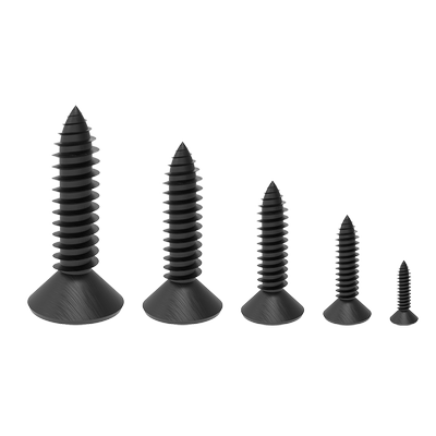 黑色沉头十字木螺丝自攻