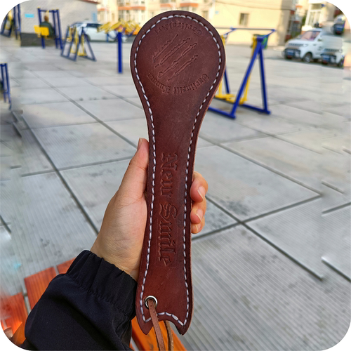 头层牛皮波士顿拍子铅块户外