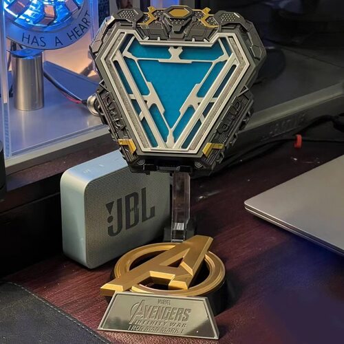漫威周边马克MK50钢铁侠反应堆胸灯1比1方舟电磁核心周边模型