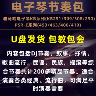 290 291 308 410音色 453 400 E463 雅馬哈電子琴擴(kuò)展節(jié)奏包KB309