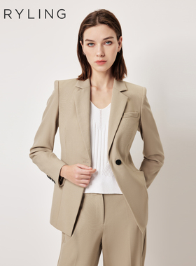 MARYLING玛俪琳2026春夏新品舒适轻职场一粒扣收腰西装A1GAW10010