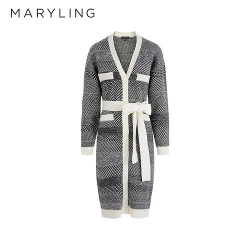 MARYLING长款宽松针织开衫