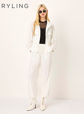 MARYLING玛俪琳2025夏季新品连帽短款松紧带防晒外套A1FCW17081