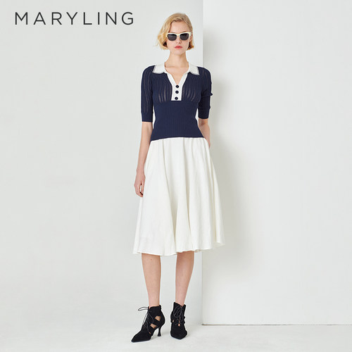 MARYLING午夜蓝针织衫