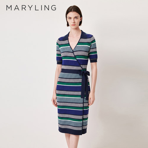 MARYLINGV领针织连衣裙