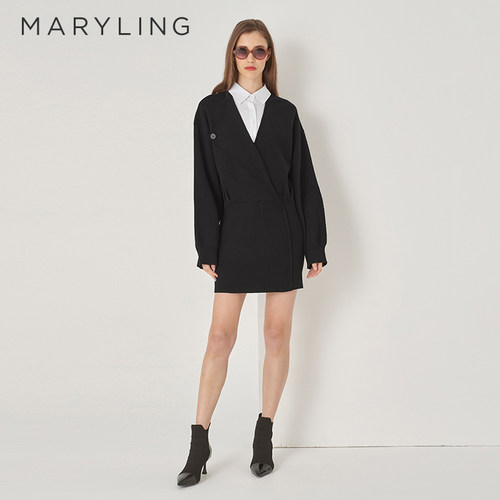 MARYLING玛俪琳针织连衣裙