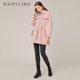 MARYLING玛俪琳2022冬季 毛皮外套A1BIW9S010 雾粉抽绳多口袋时尚