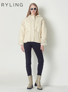 MARYLING玛俪琳冬季午夜蓝修身显瘦加绒打底裤A1CGW51210