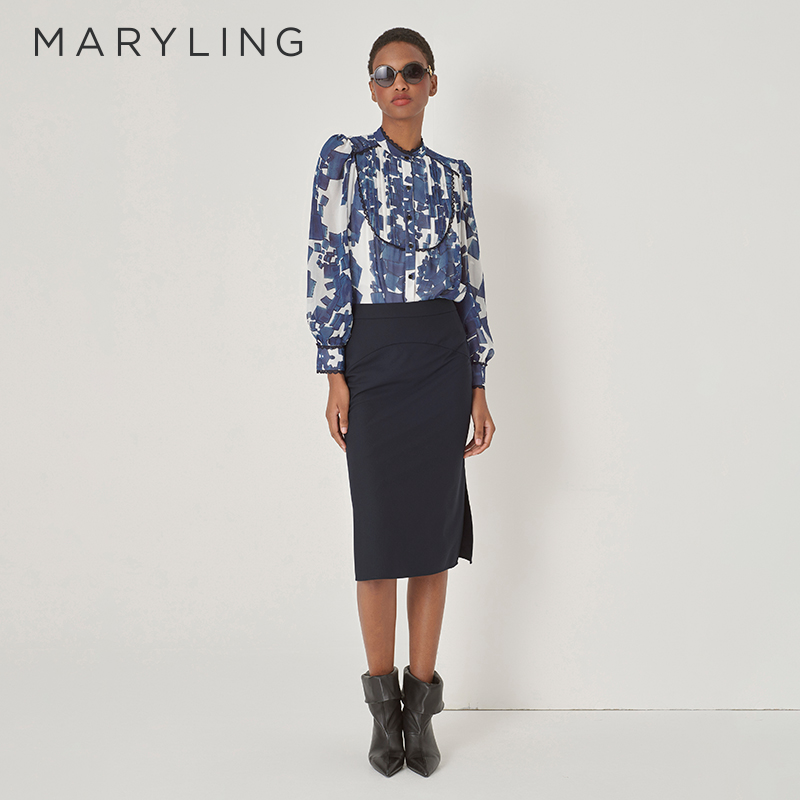 MARYLING小立领短款上衣