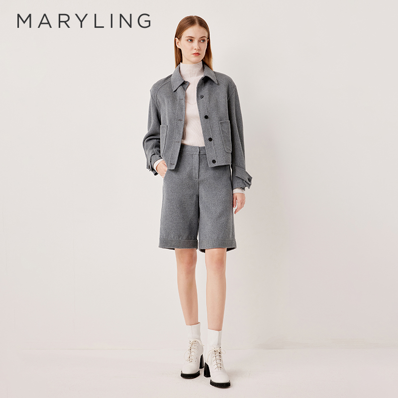 MARYLING格雷系灰色百搭上衣
