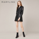 MARYLING玛俪琳2022春季 托斯卡纳羊皮外套高腰连衣裙A1BGW91010