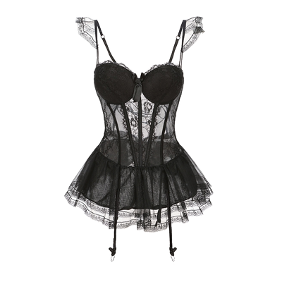 性感睡衣女带胸垫聚拢内衣