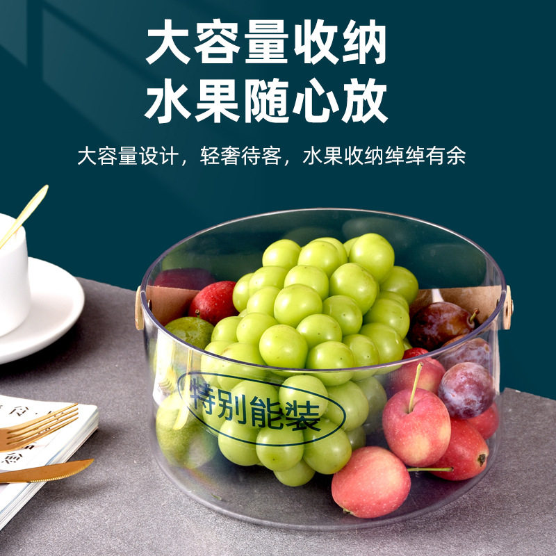 手提皮革冰桶啤酒桶 透明水果收纳桶 可乐香槟红酒家用手提收纳篮