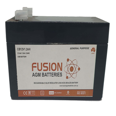 CB12V1.2AH 12Volt1.2AH/20hr免维护可充电铅酸电池