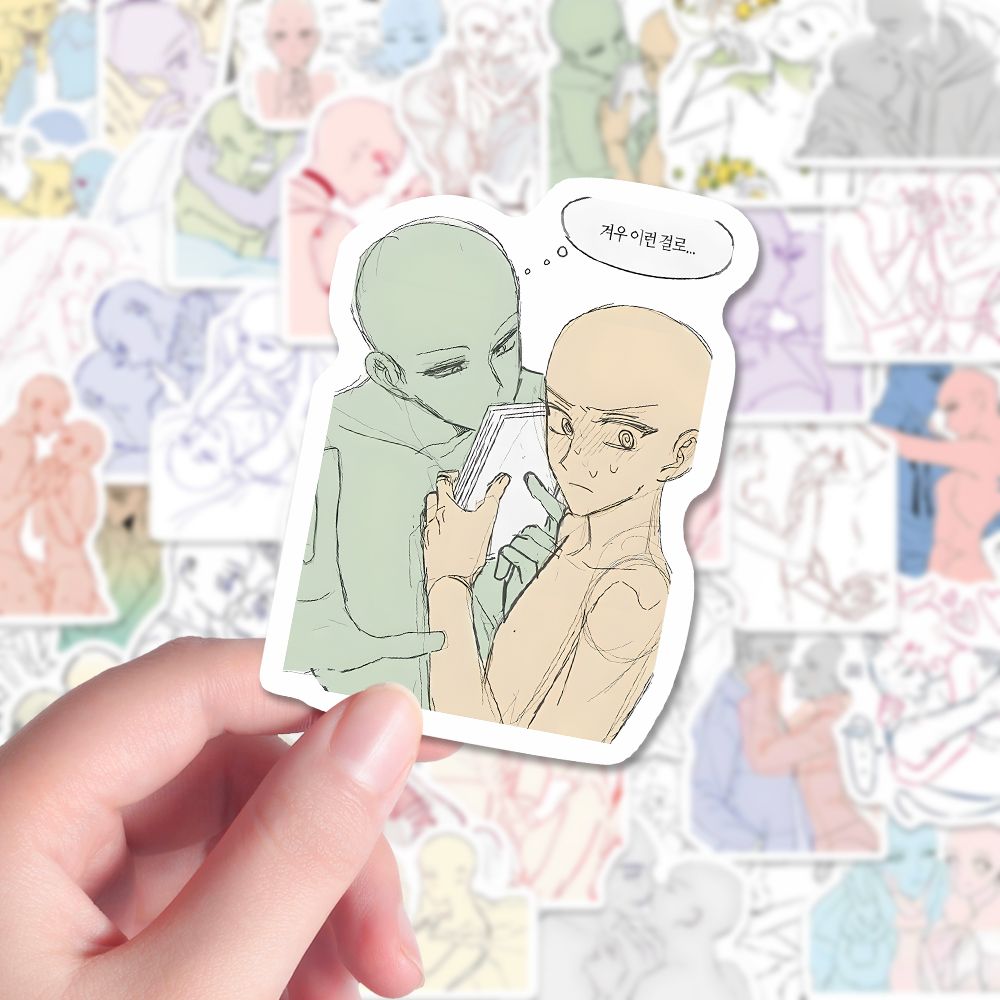 165张oc人体动态绘画模版