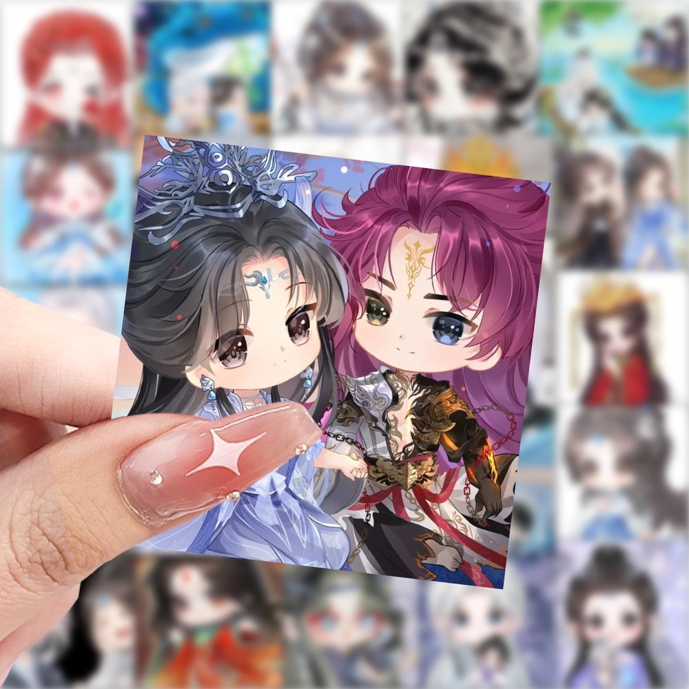 Q版仙逆动漫贴纸ins周边可爱人物王林李慕婉diy手账装饰防水贴画