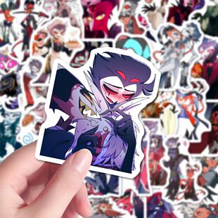174张地狱客栈极恶老大周边卡通贴纸创意个性笔记本装饰手账贴画