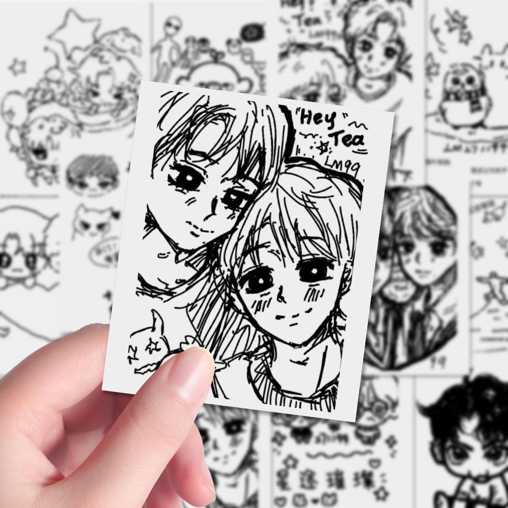 72张橹穆cp喜茶杯贴纸穆