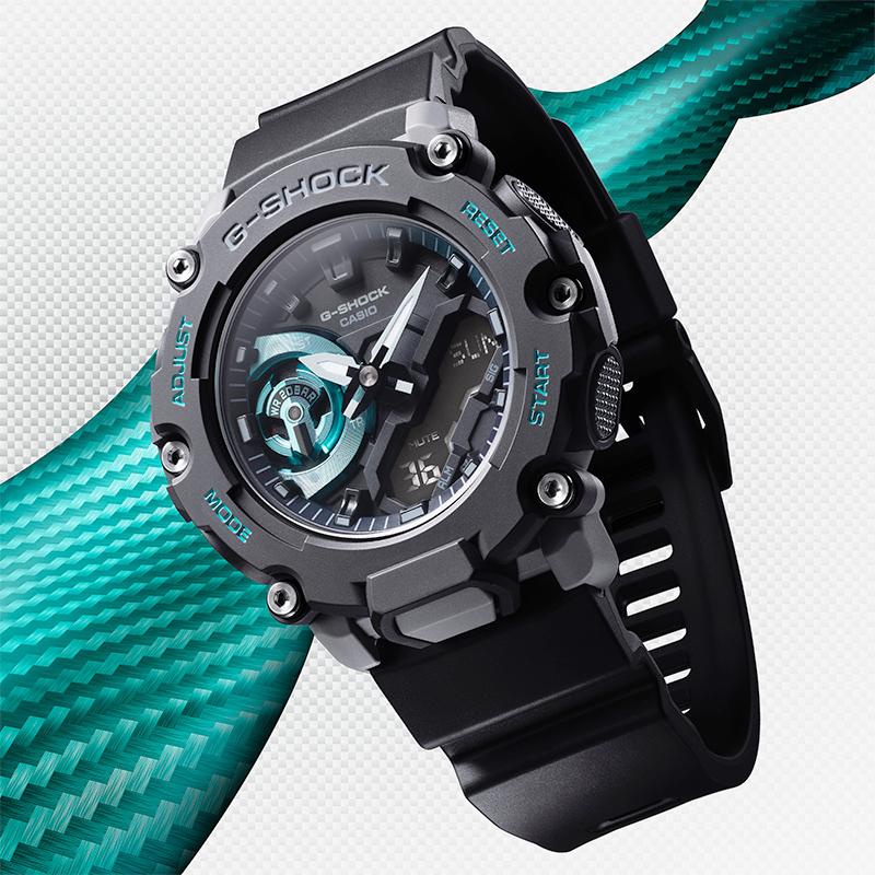 卡西欧手表男g-shock碳纤维运动防震防水表ga-2200m-1a bb skl