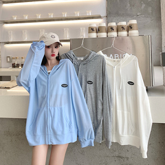 Real photo of the original Sufeng sunscreen clothes for women 2021 summer new Korean thin Cardigan Jacket Large women's fashion