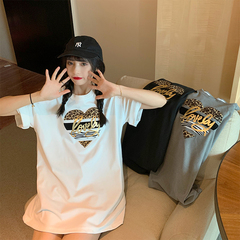 Real shooting academy style spring Korean fashion loose short sleeve t-shirt female students versatile round neck top trend