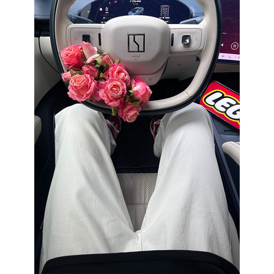 cleanfit美式高街白色牛仔