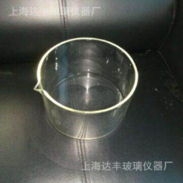 玻璃结晶皿具咀圆柱形水槽玻璃圆皿300*150mm
