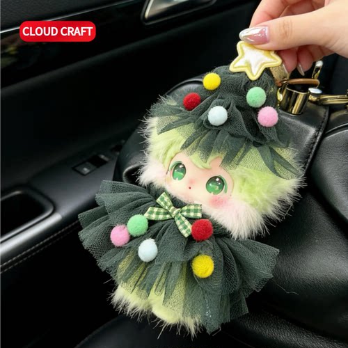 适用兔闪闪娃衣可爱圣诞纱裙套装ShyShy小小的你可爱搪胶玩偶衣服