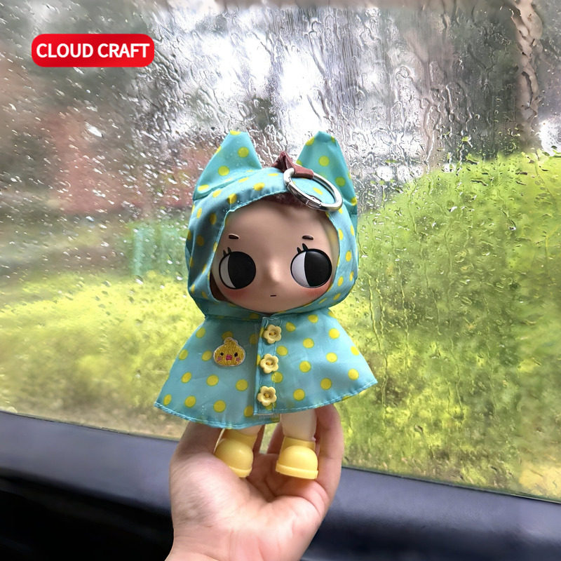 适用Nyota塔塔娃衣可爱波点雨衣套装nyota小小瞬间系列玩偶替换装图片