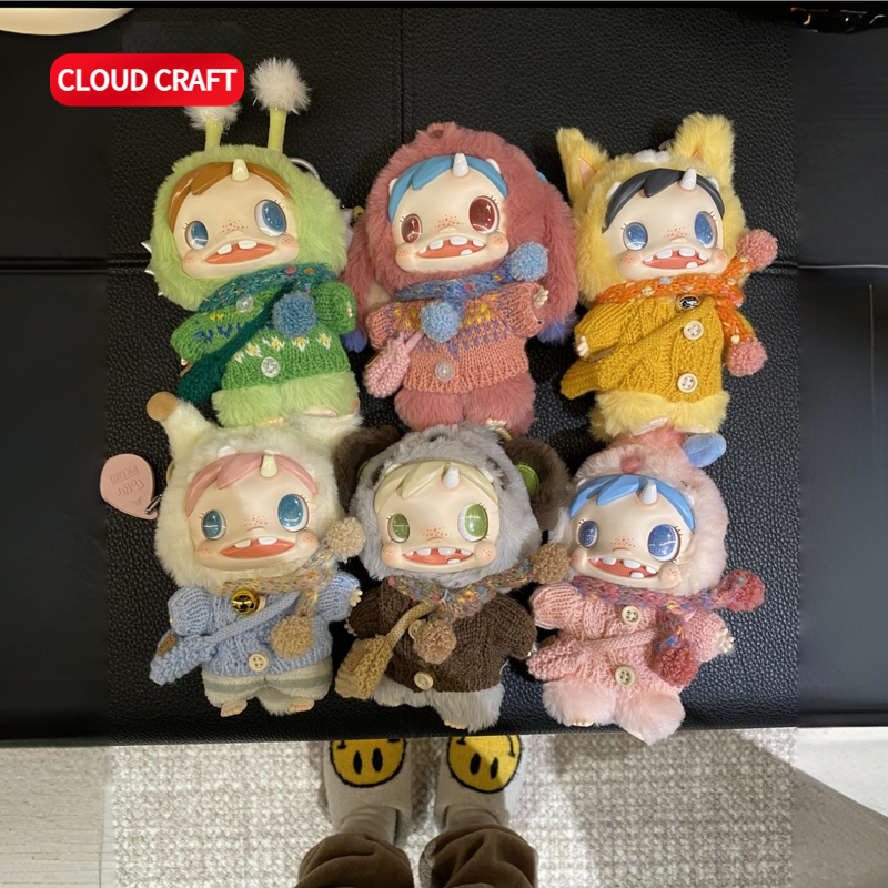 适用宝拉系列娃衣可爱针织毛衣套装搪胶脸毛绒玩偶挂件衣服着替服